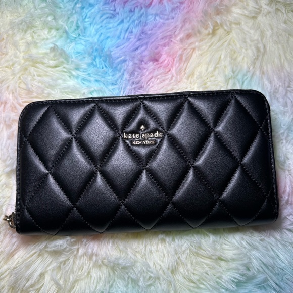 Black Continental Long Wallet - Picture 1 of 3